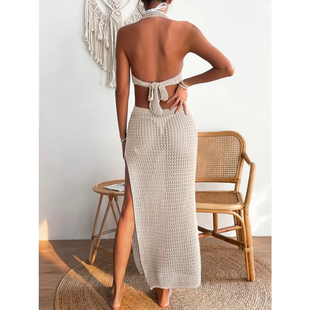 Backless Cover Up Dress - Women Ups