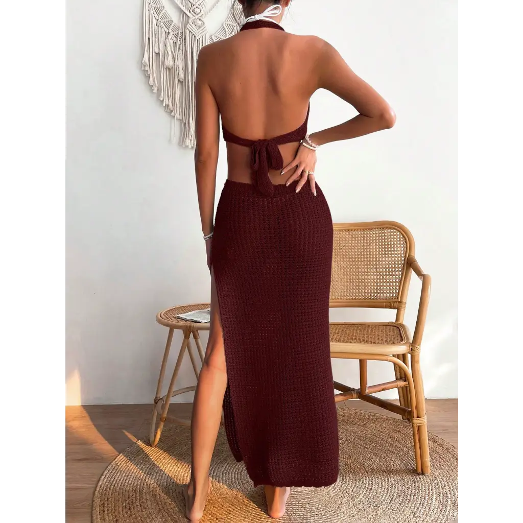 Backless Cover Up Dress - Women Ups