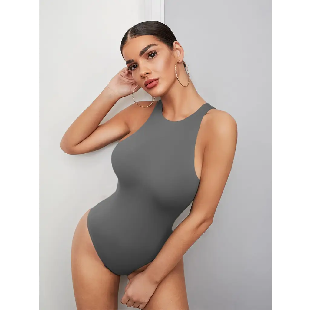 BAE Solid Bodysuit - Dark Grey / XS - Women Bodysuits