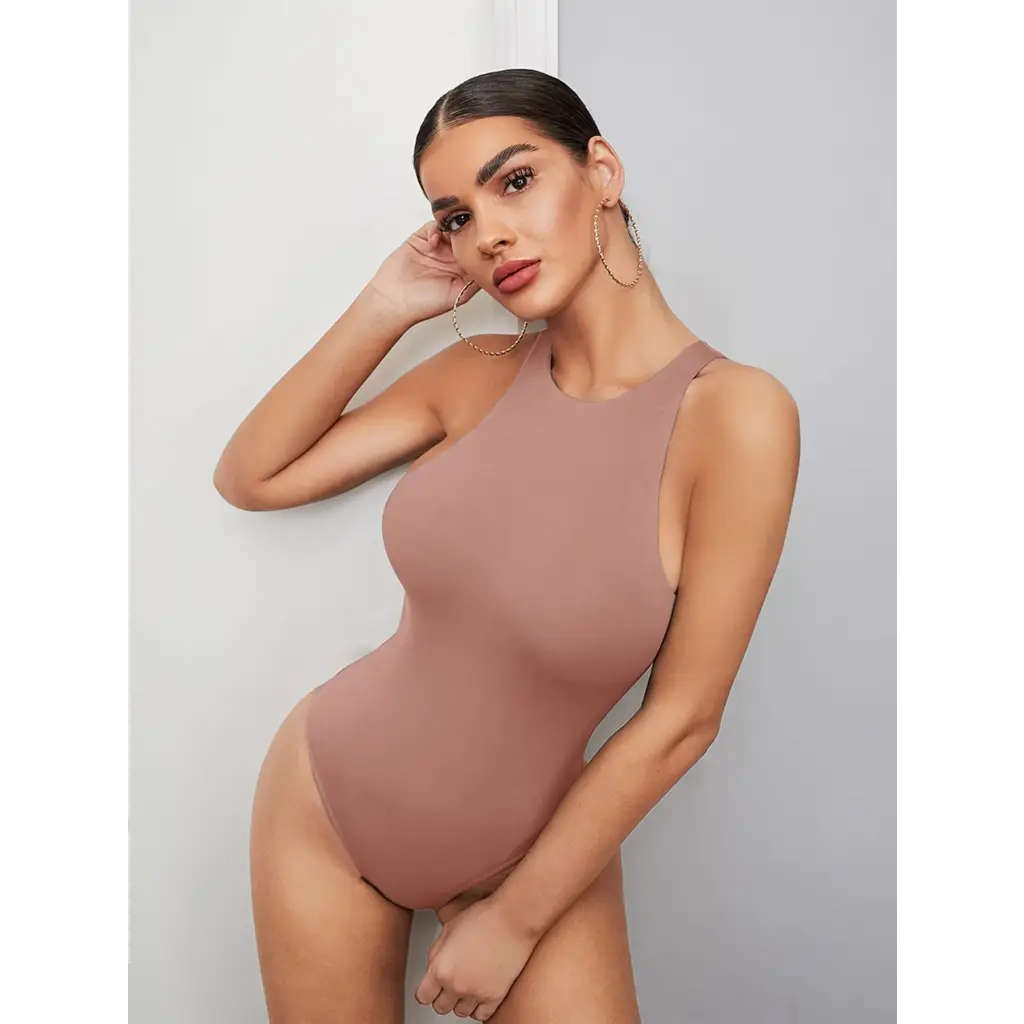 BAE Solid Bodysuit - Dusty Pink / XS - Women Bodysuits