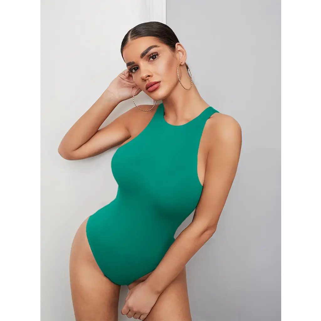 BAE Solid Bodysuit - Green / XS - Women Bodysuits