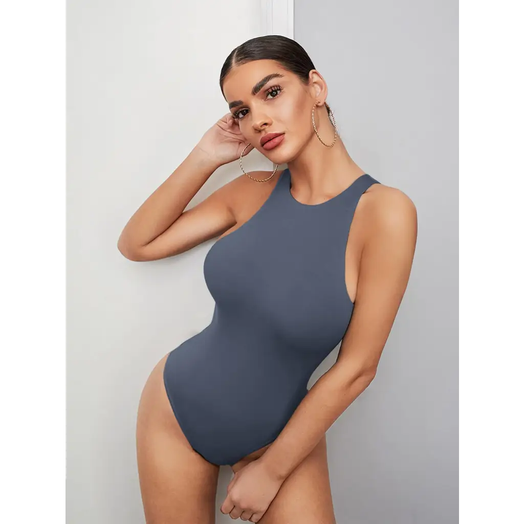 BAE Solid Bodysuit - Grey / XS - Women Bodysuits