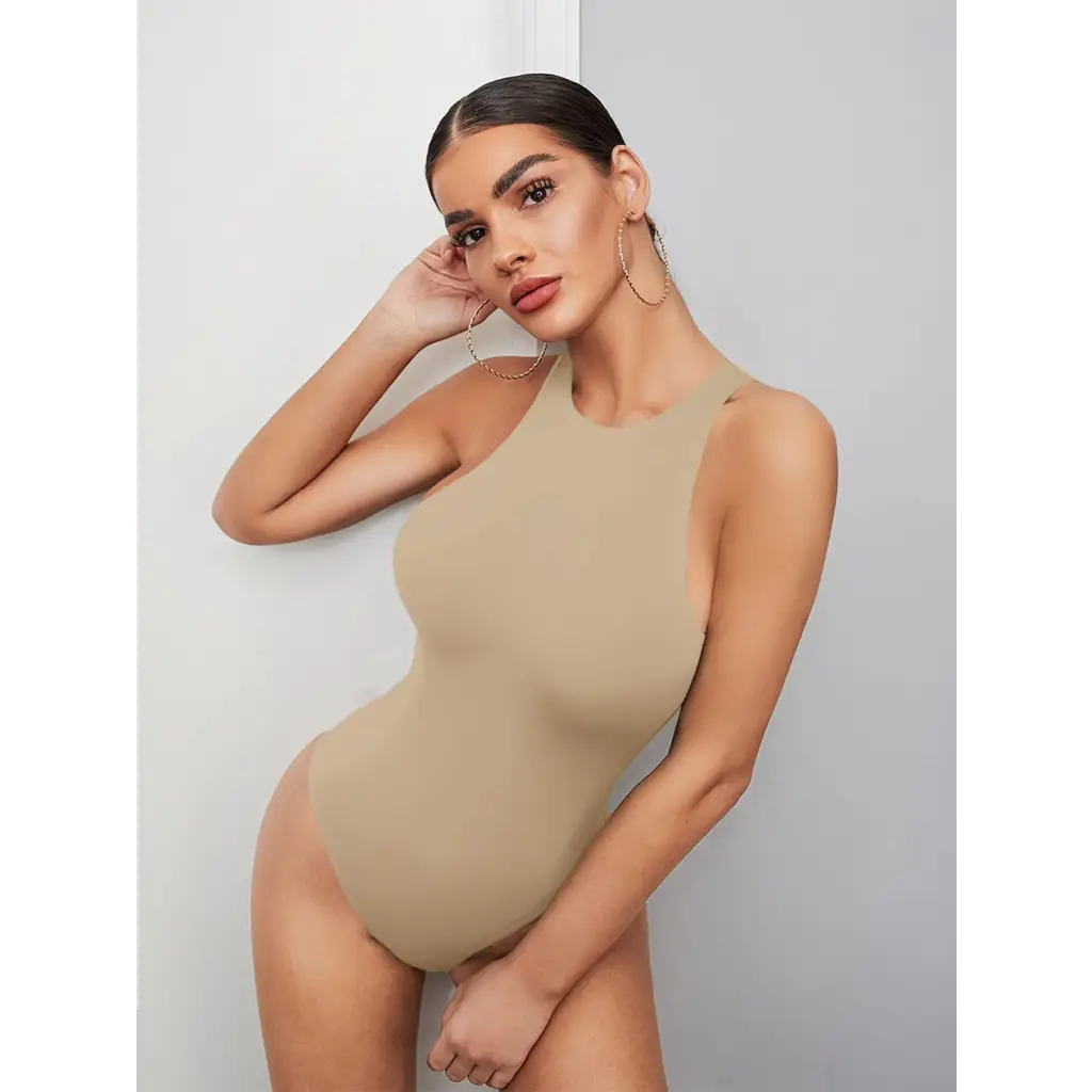 BAE Solid Bodysuit - Khaki / XS - Women Bodysuits