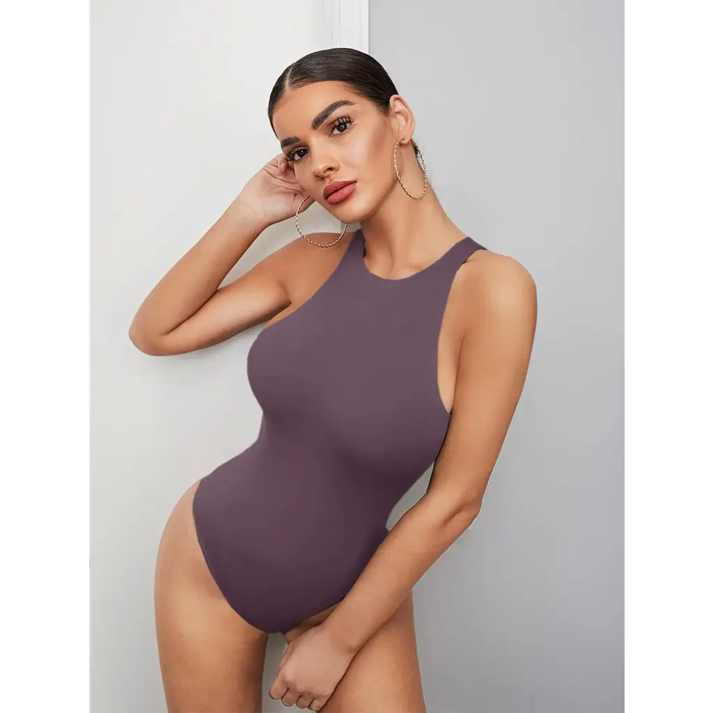 BAE Solid Bodysuit - Mauve Purple / XS - Women Bodysuits