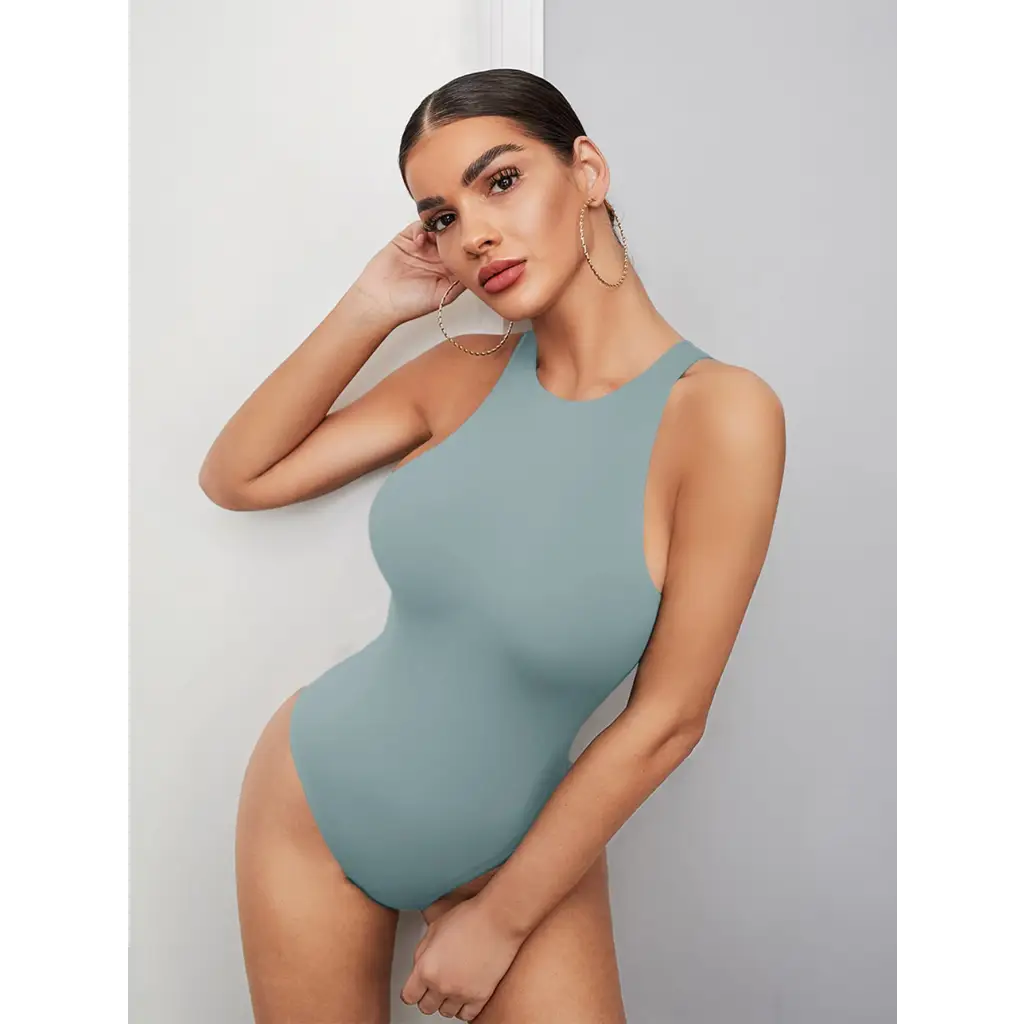 BAE Solid Bodysuit - Mint Blue / XS - Women Bodysuits