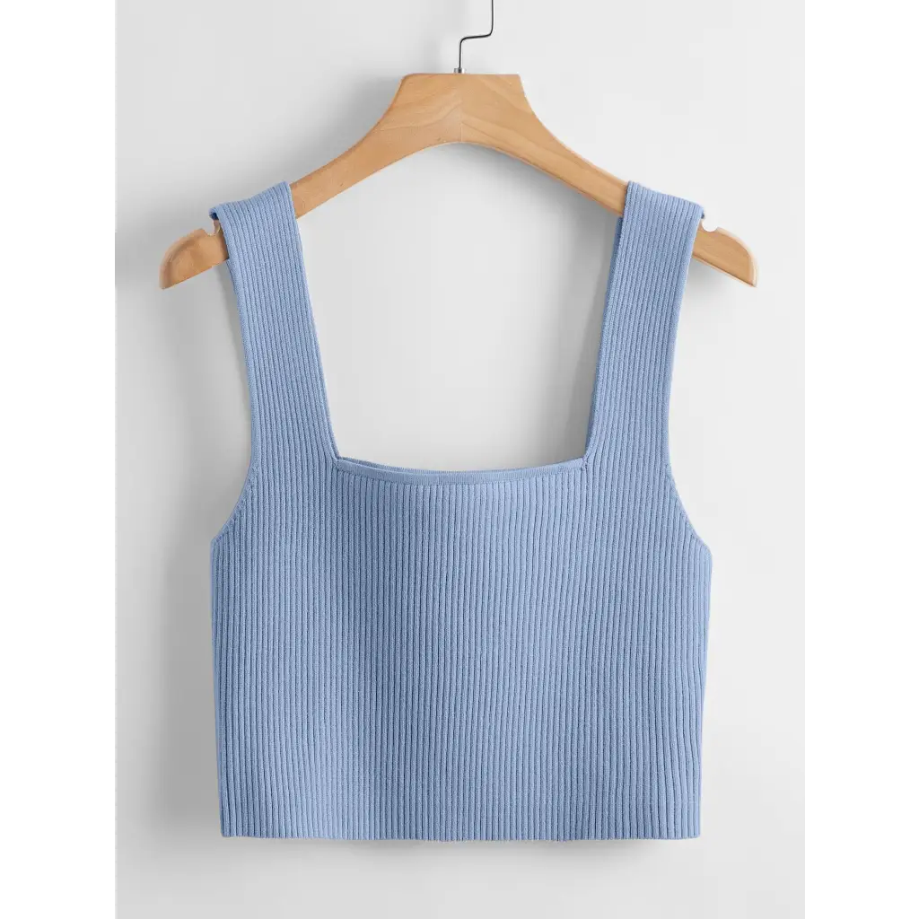 Basic Top - Baby Blue / XS - Women Knit Tops