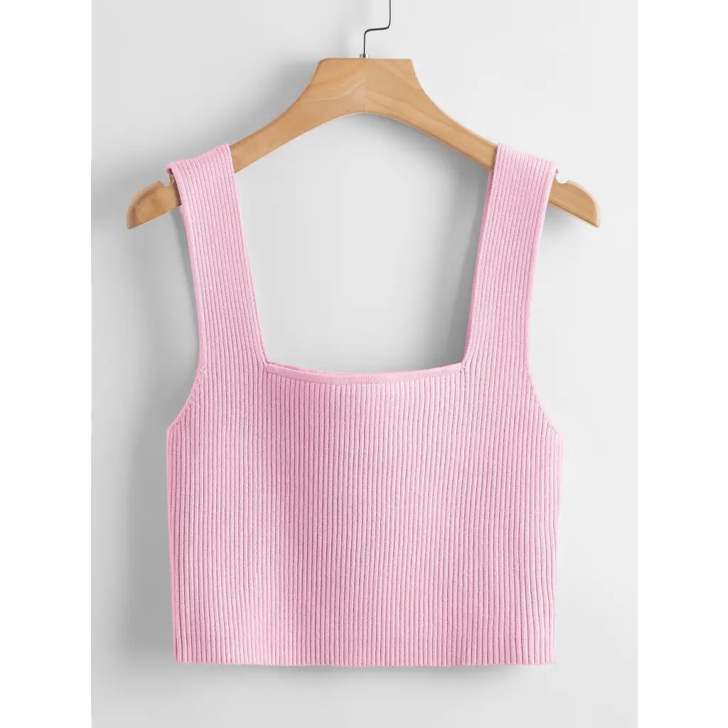 Basic Top - Baby Pink / XS - Women Knit Tops