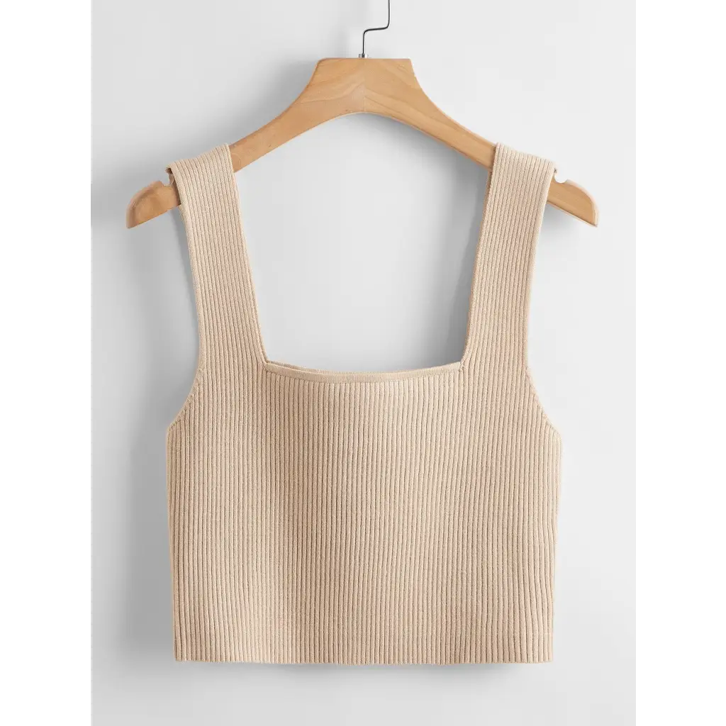 Basic Top - Beige / XS - Women Knit Tops