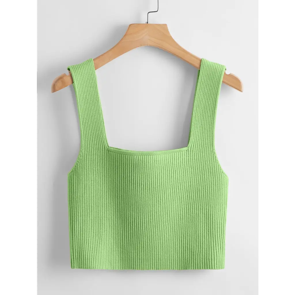 Basic Top - Lime Green / XS - Women Knit Tops