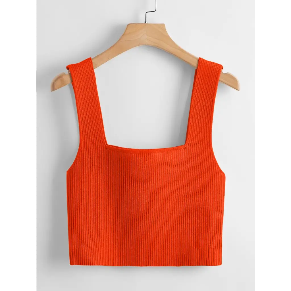 Basic Top - Orange / XS - Women Knit Tops