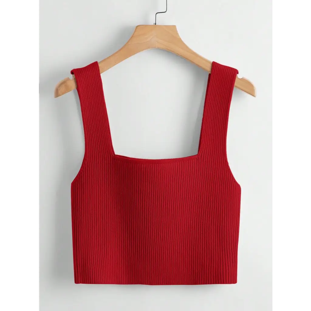 Basic Top - Red / S - Women Knit Tops