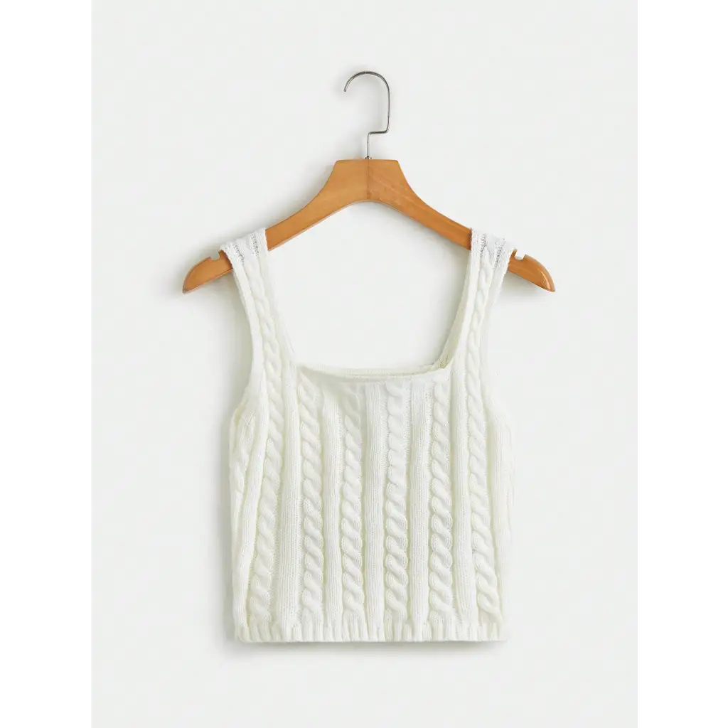 Basic Top - White-3 / S - Women Knit Tops