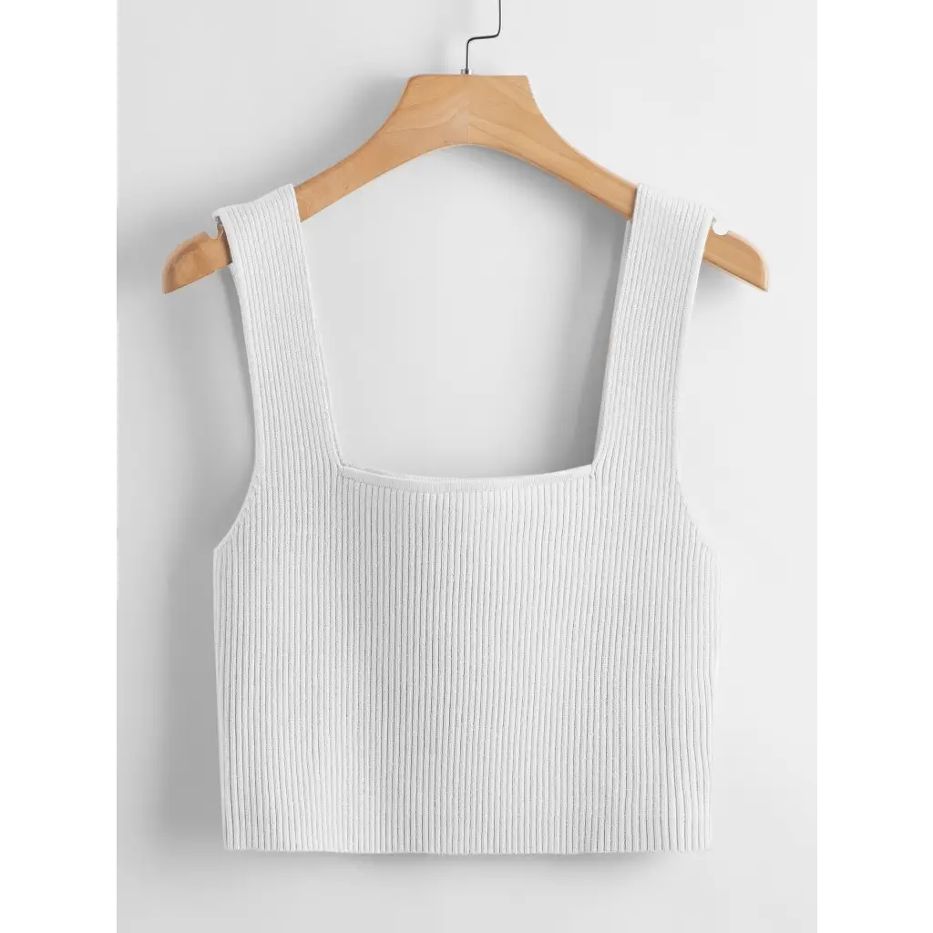 Basic Top - White / XS - Women Knit Tops