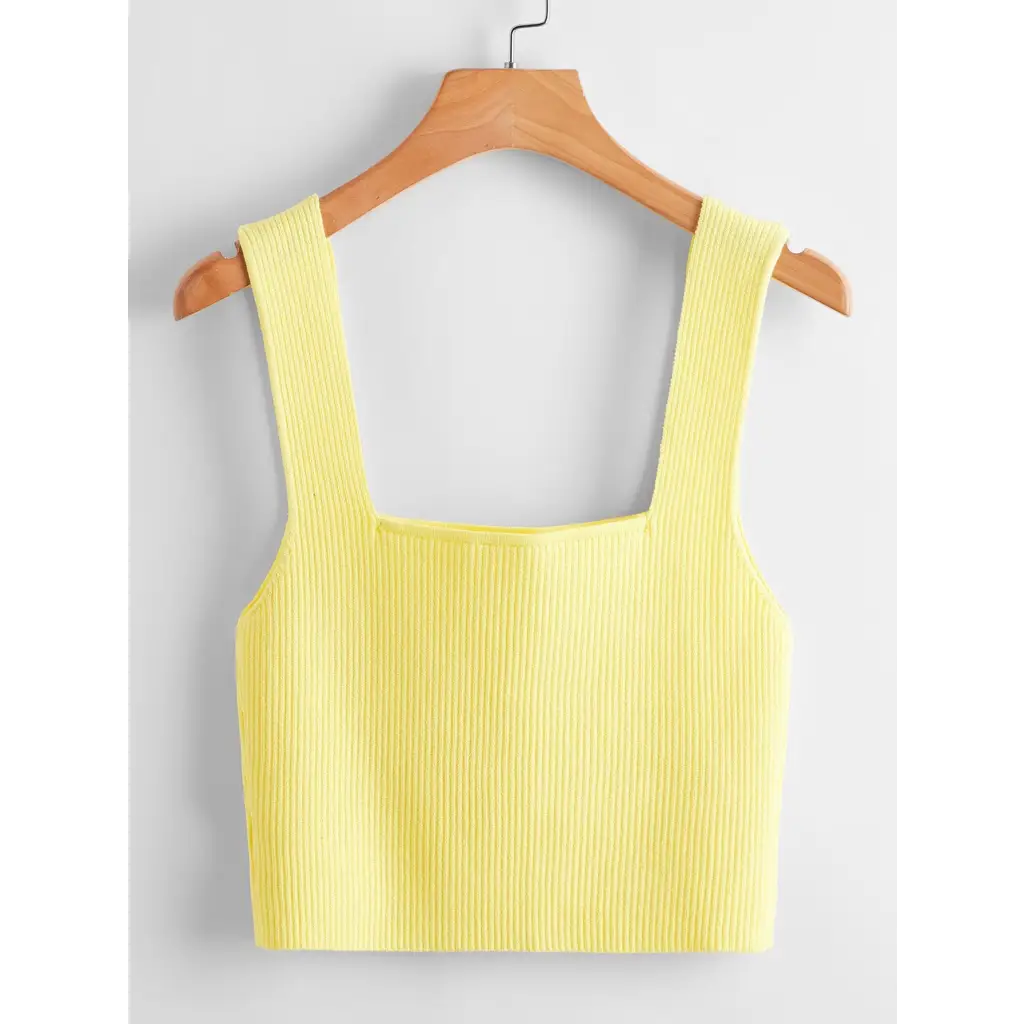 Basic Top - Yellow / XS - Women Knit Tops