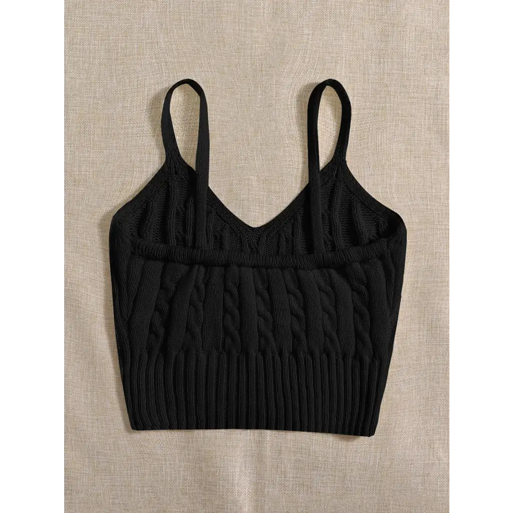 Cable Knit Cami Top - Women Tops