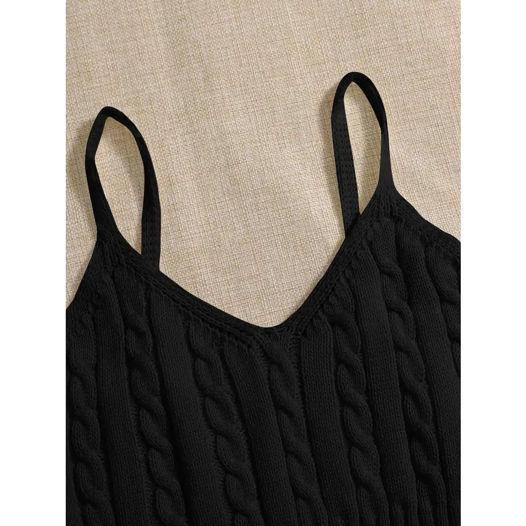 Cable Knit Cami Top - Women Tops