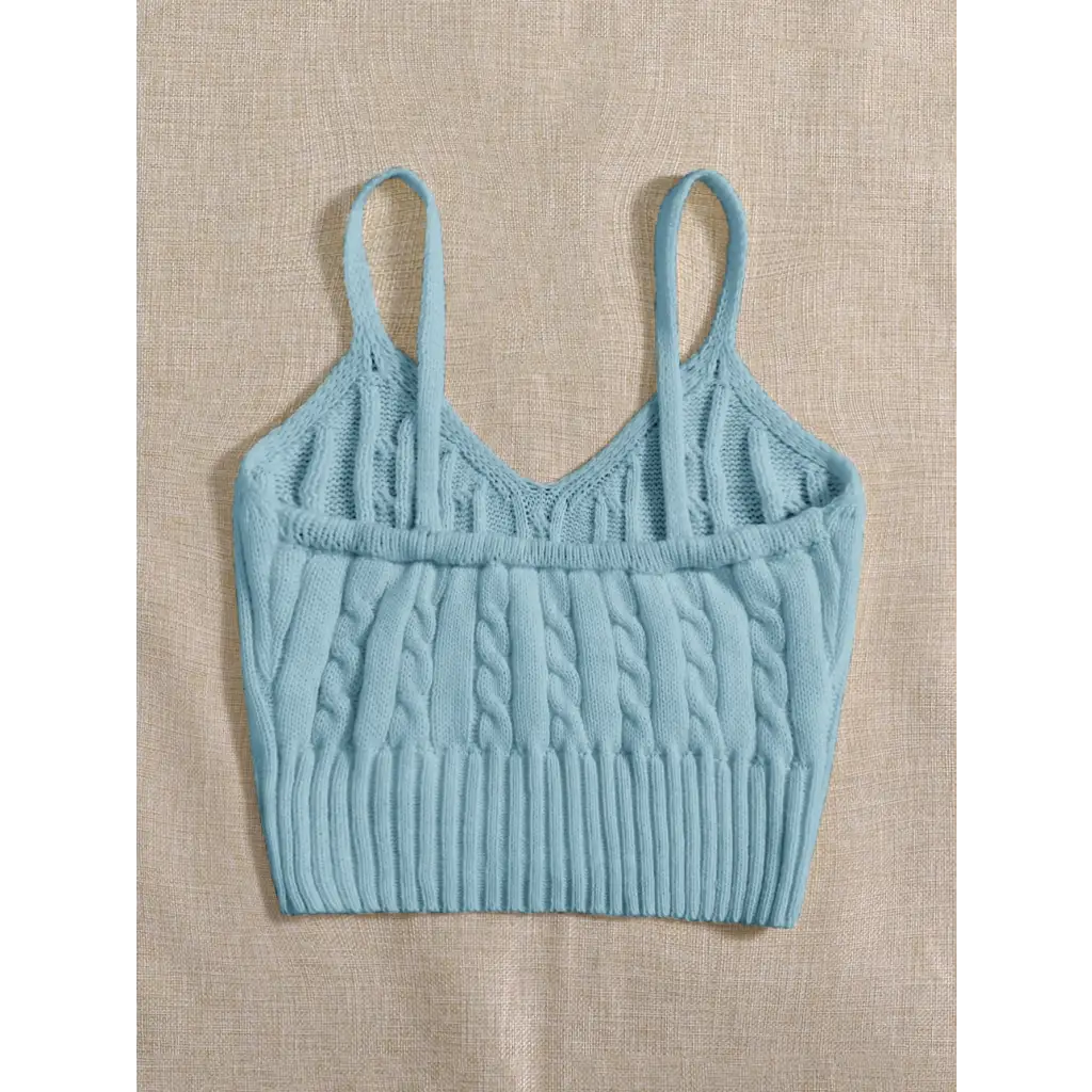 Cable Knit Cami Top - Women Tops