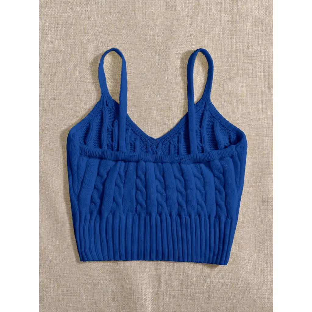 Cable Knit Cami Top - Women Tops