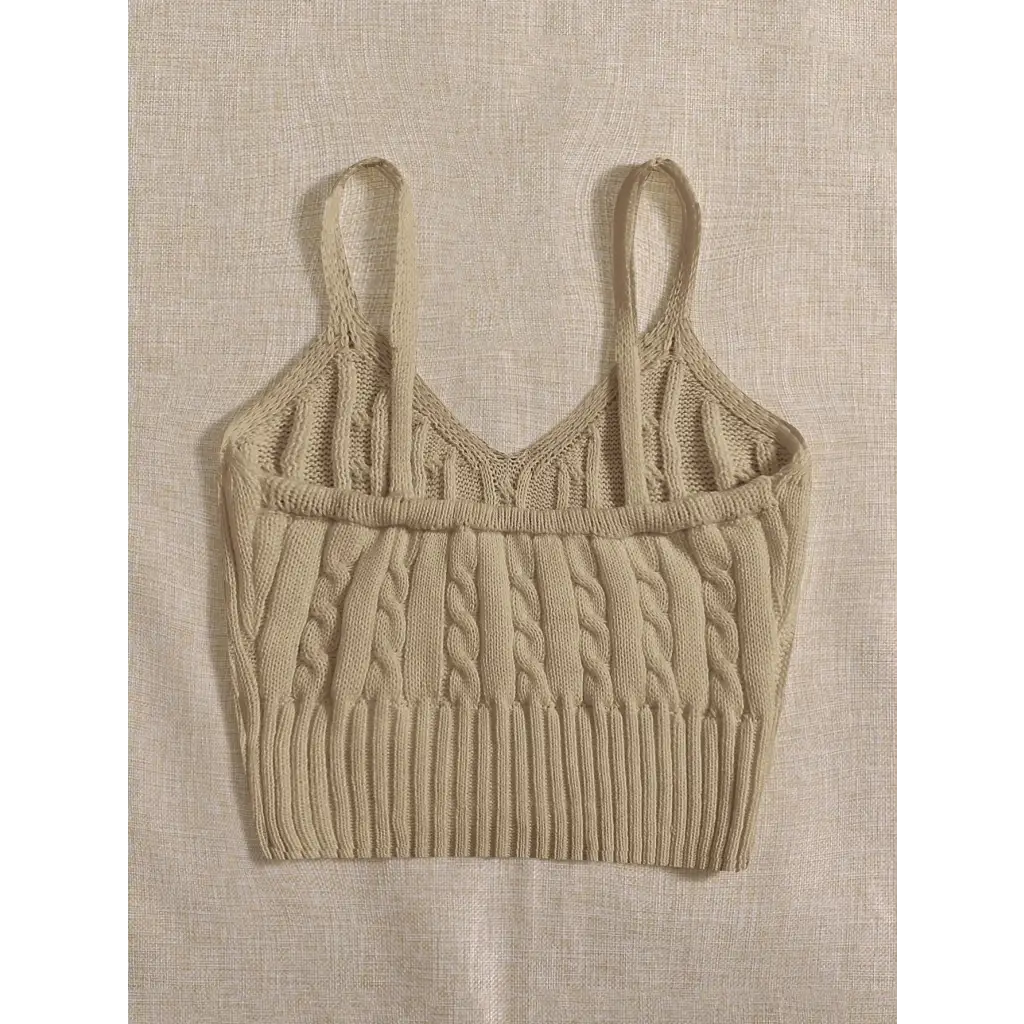 Cable Knit Cami Top - Women Tops