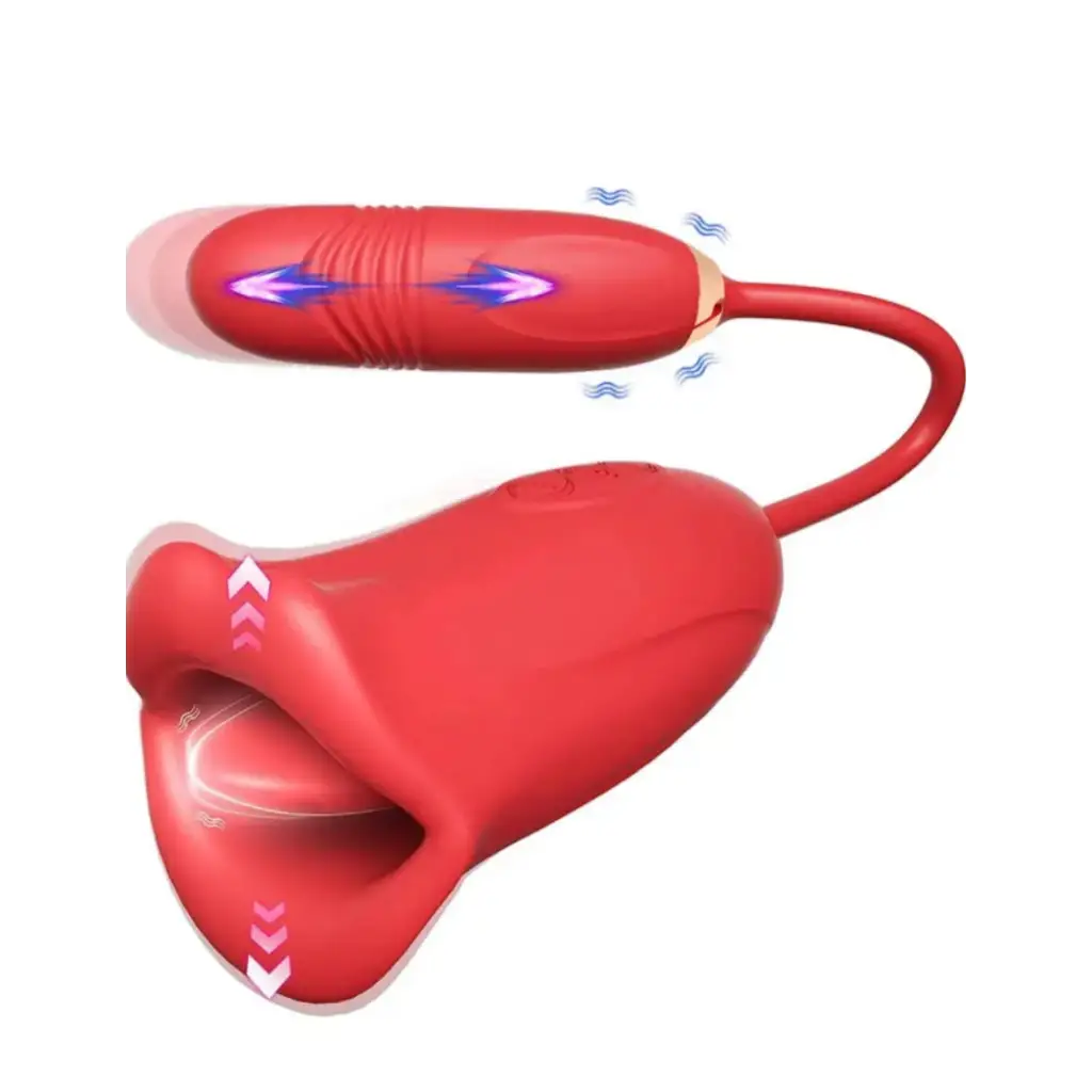 French Kiss Dual Sex Toys Women Vibrator Clitoral And G-spot