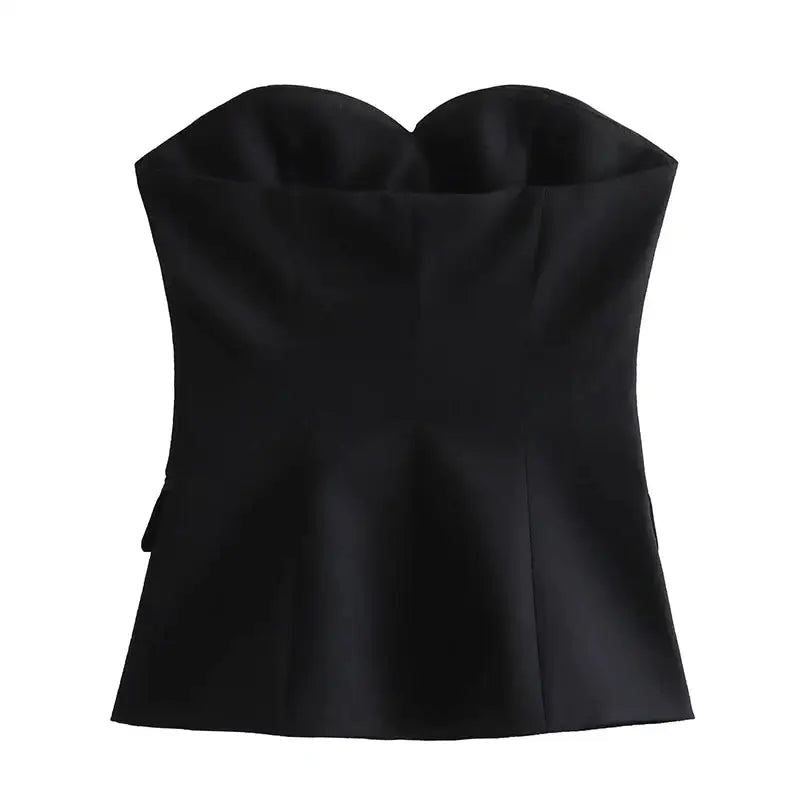 Spliced Corset Top Female