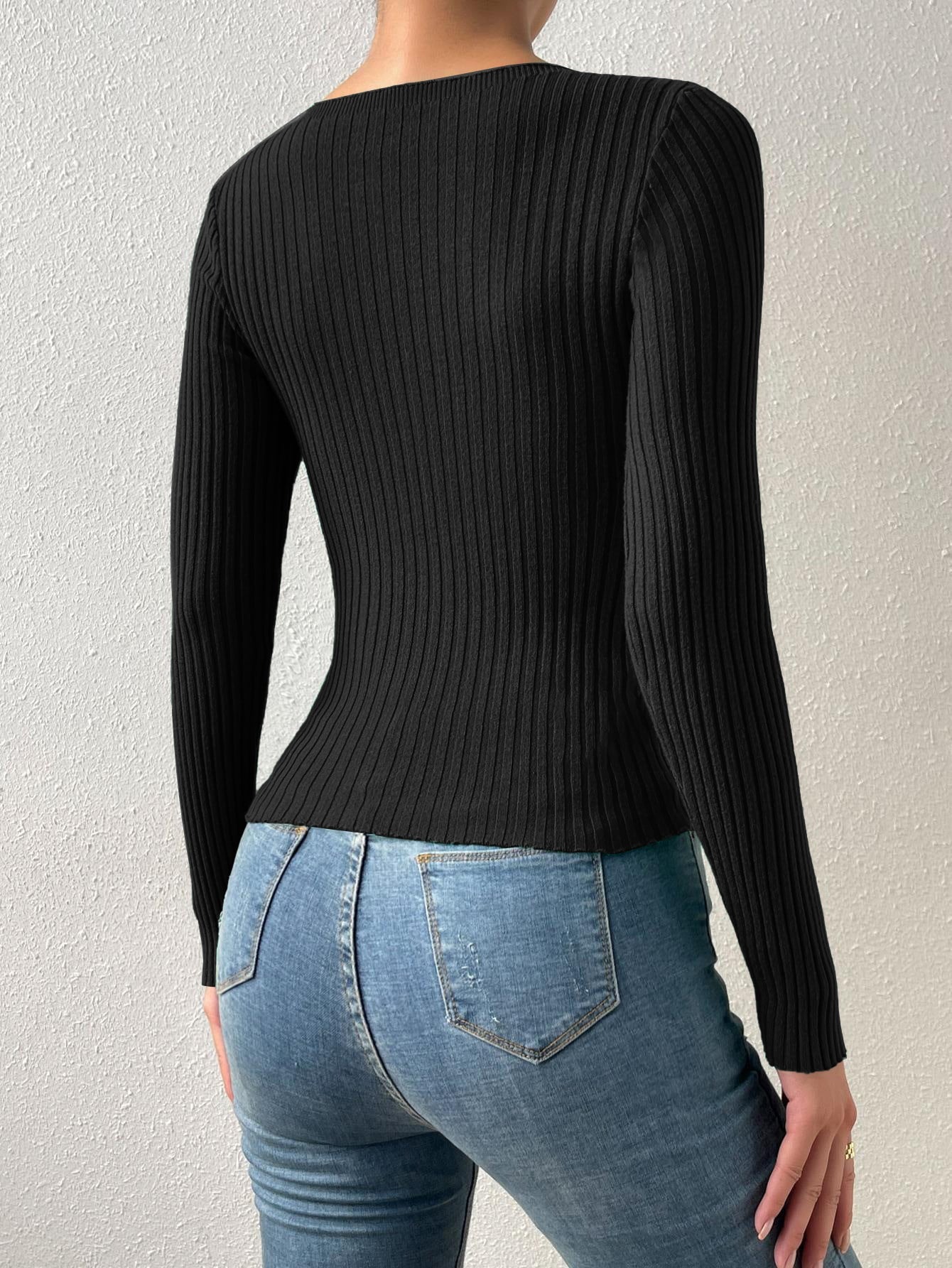 Twist Front Sweater