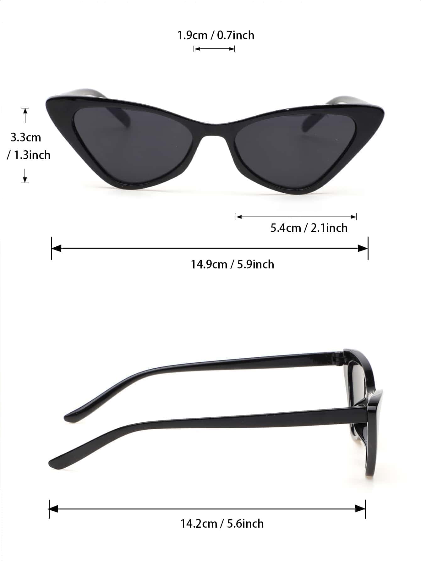 Cat Eye Fashion Sunglasses UV Protection for Daily Life or summer travel