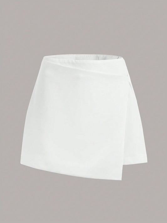 Solid Basic Front Skirt