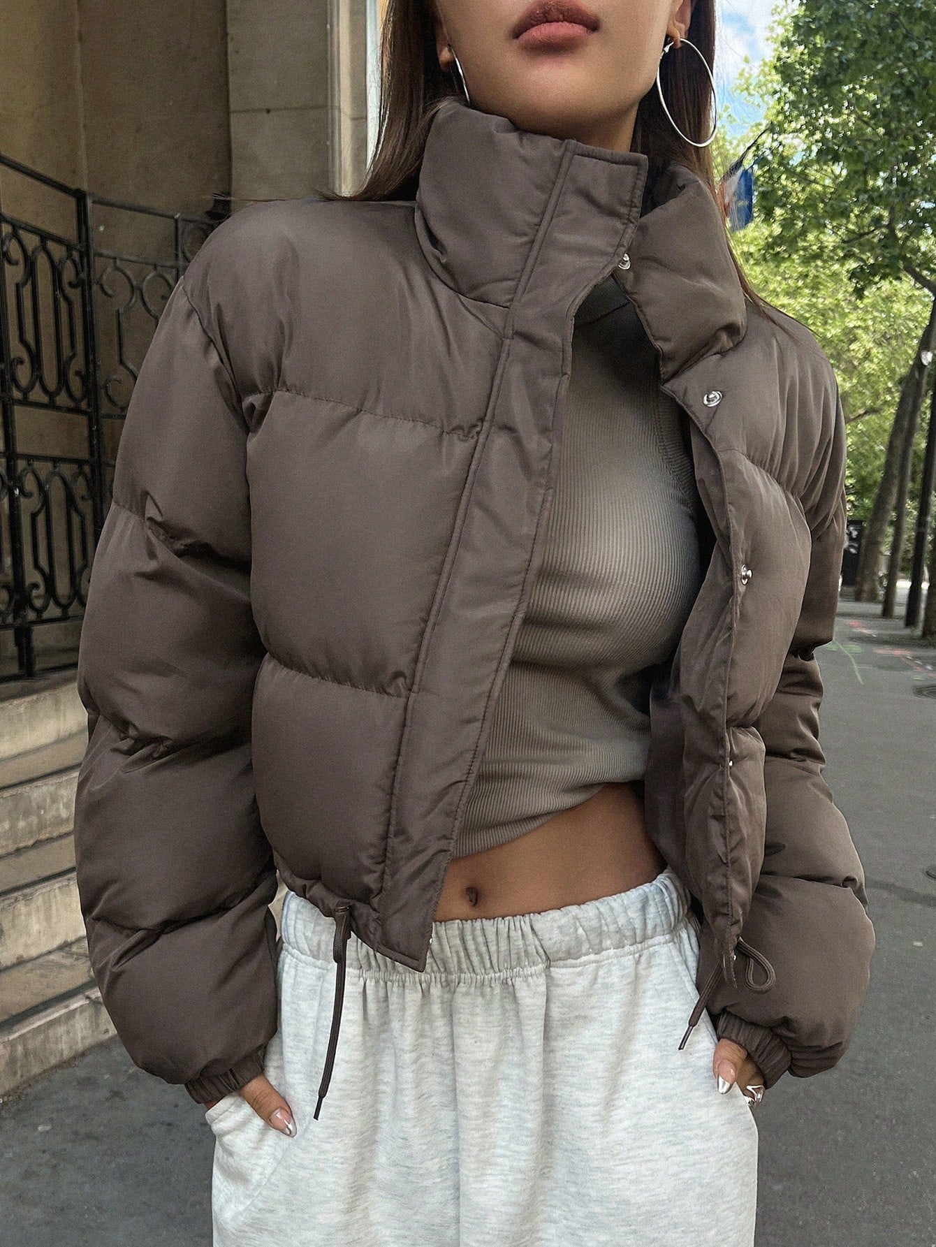 Puffy Thick Coat Jacket