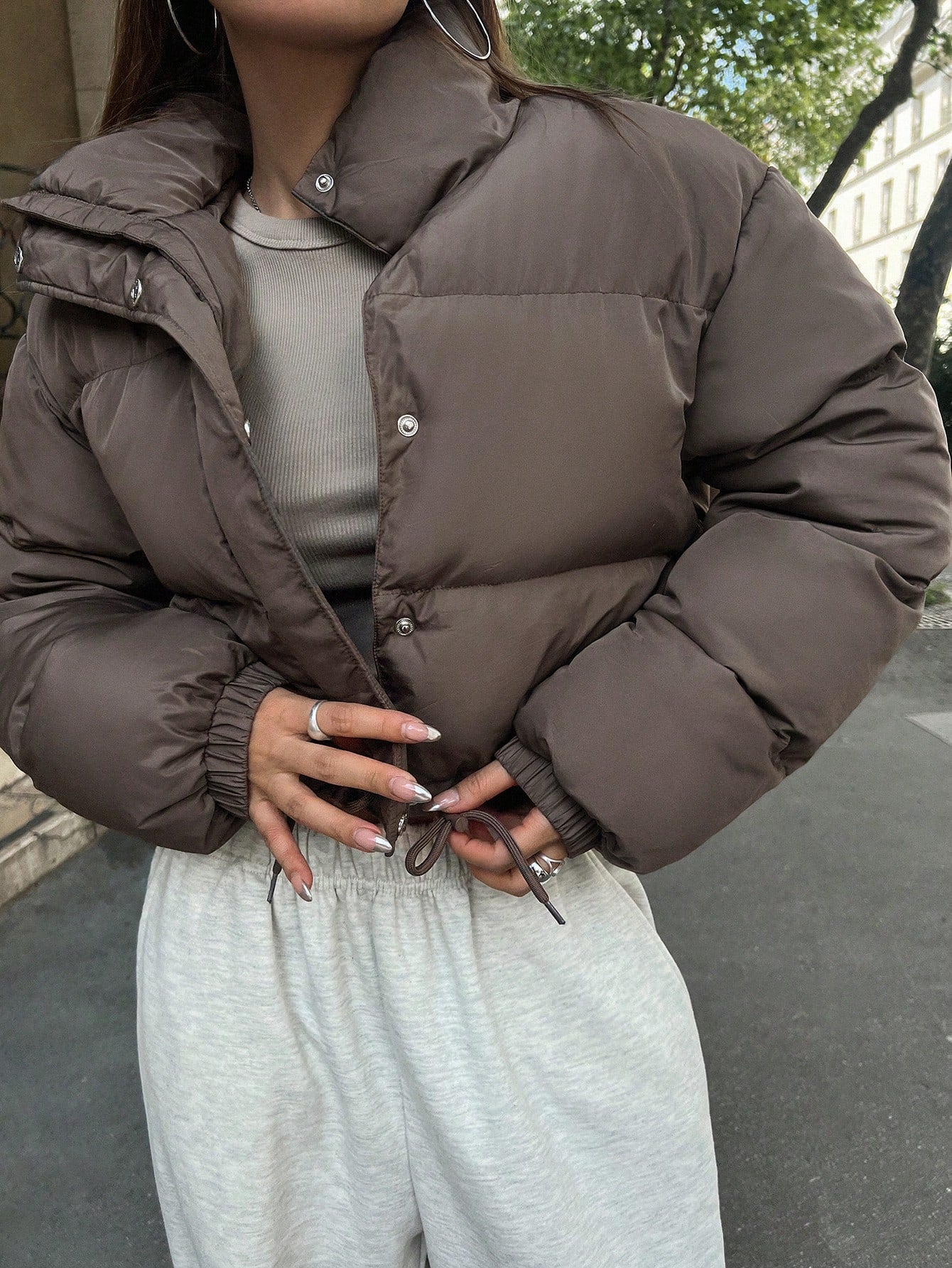 Puffy Thick Coat Jacket