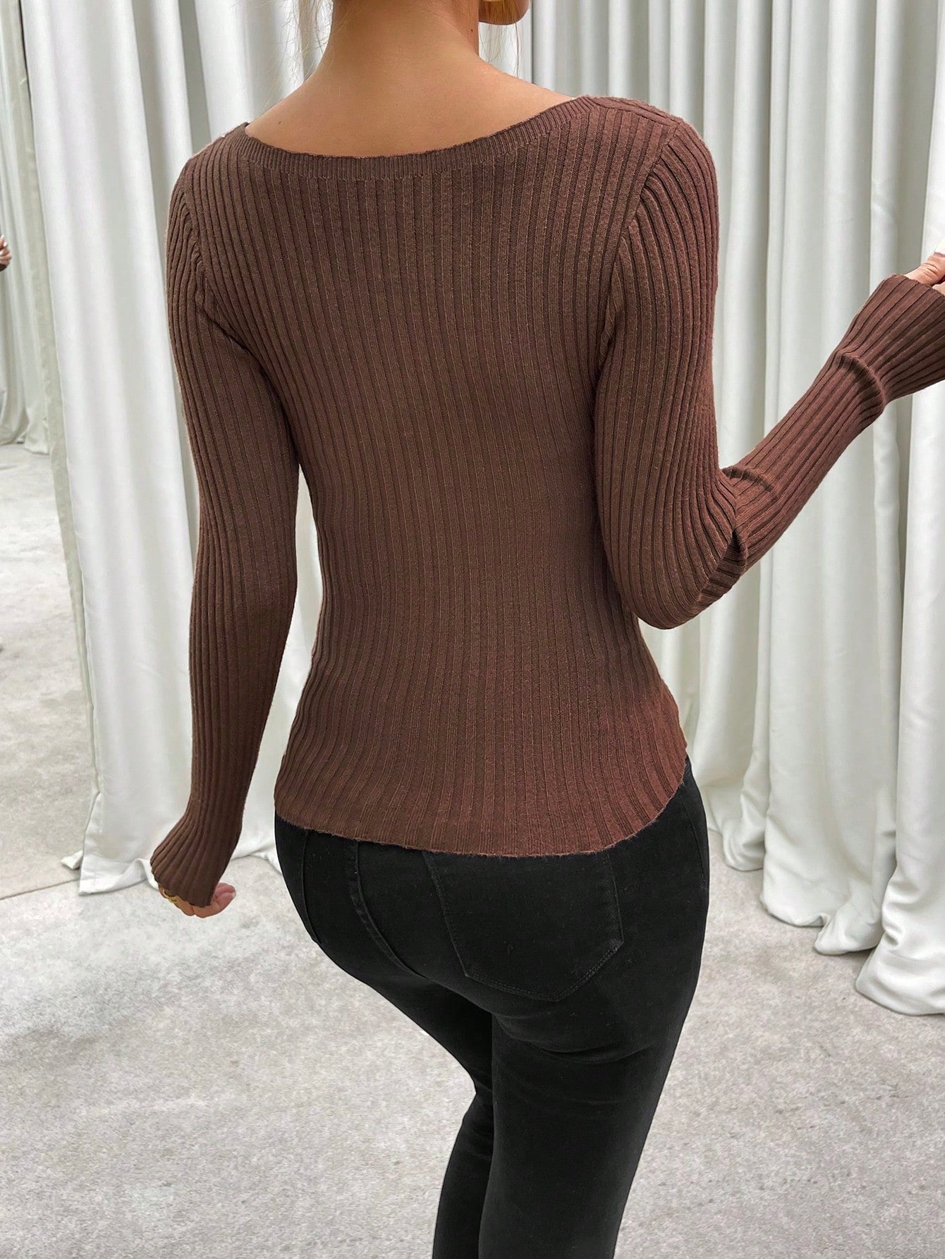 Twist Front Sweater